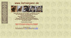 Desktop Screenshot of katzenjens.de