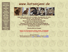 Tablet Screenshot of katzenjens.de